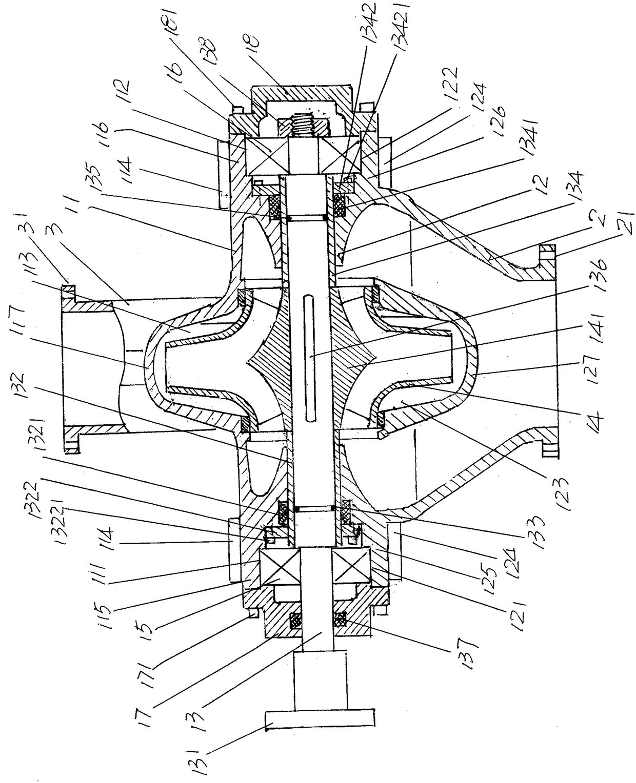 Fire pump structure for fire fighting vehicle
