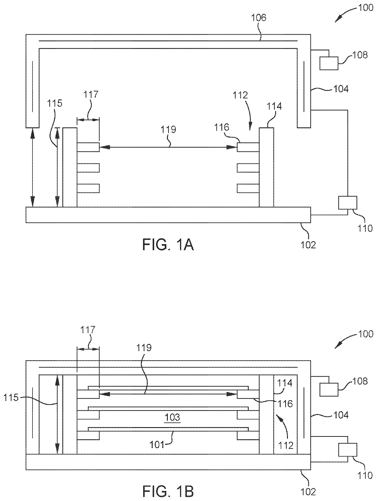 Bake devices for handling and uniform baking of substrates