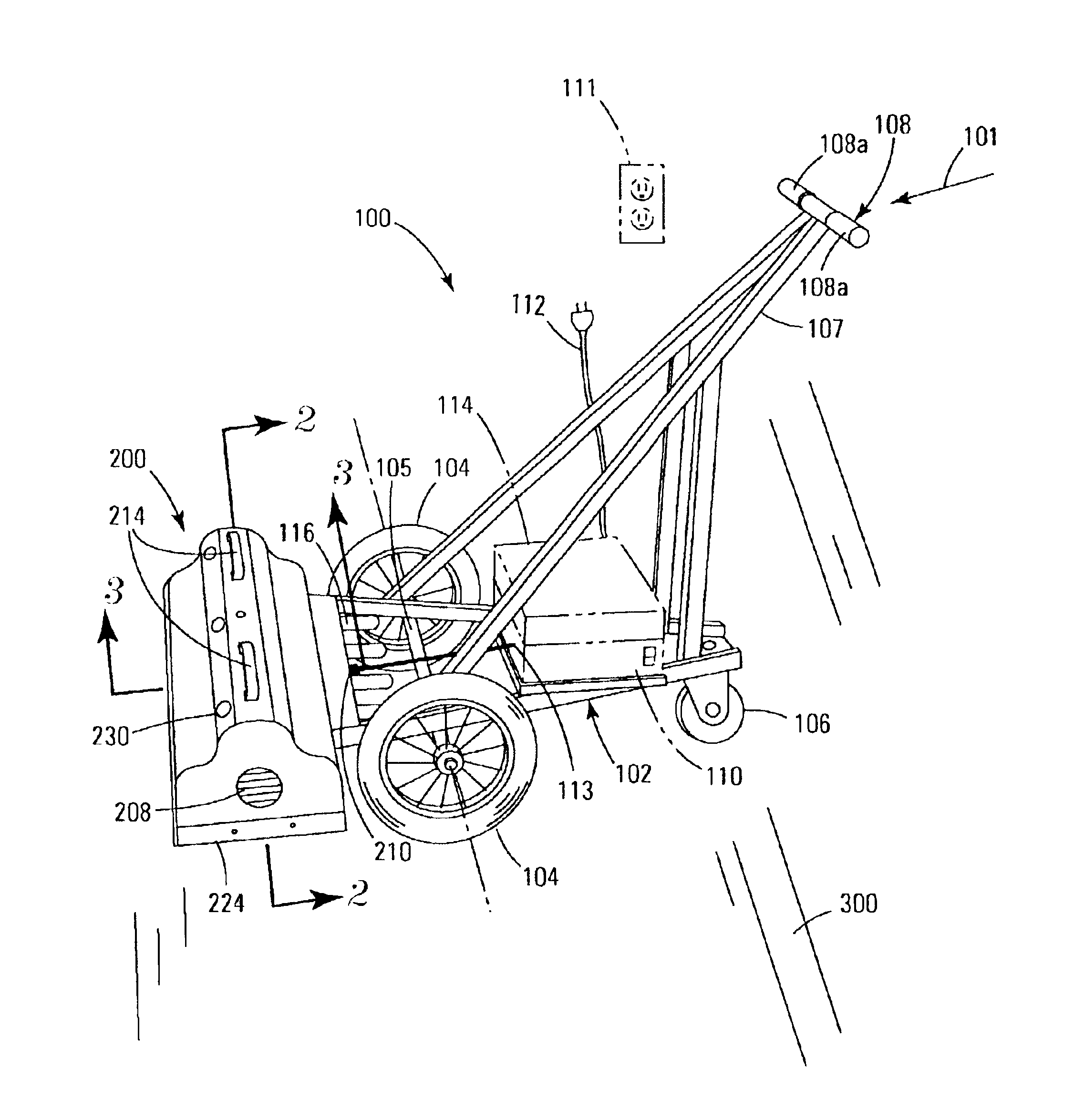 Apparatus for curing floor coatings using ultraviolet radiation