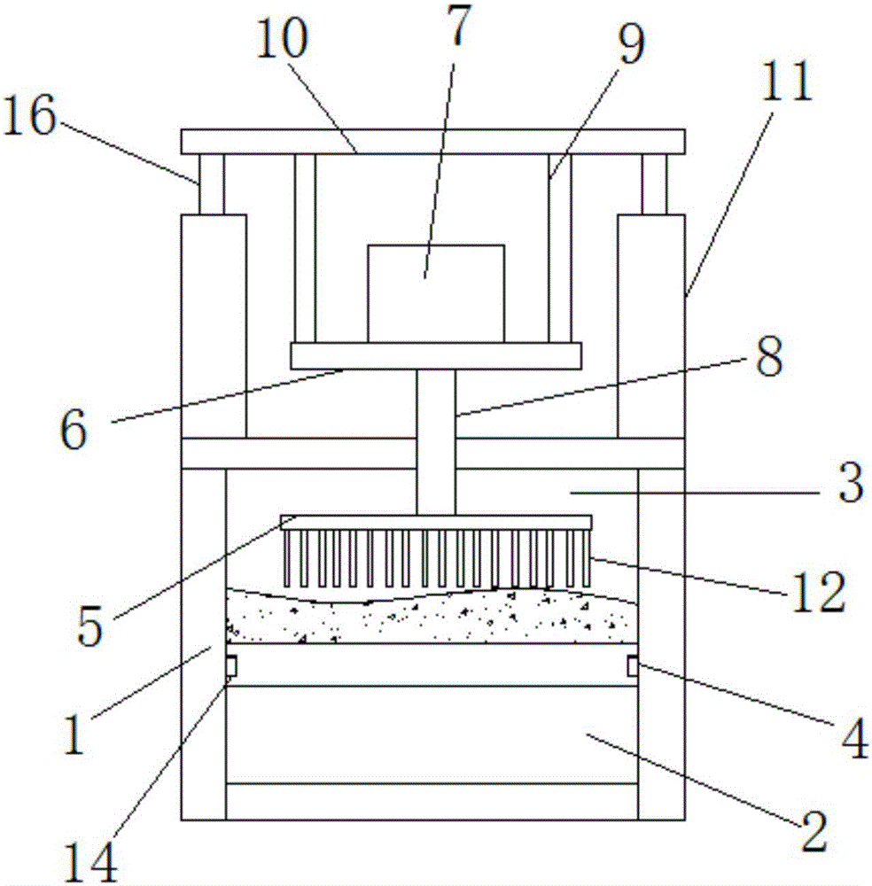 Dandelion rhizome smashing device