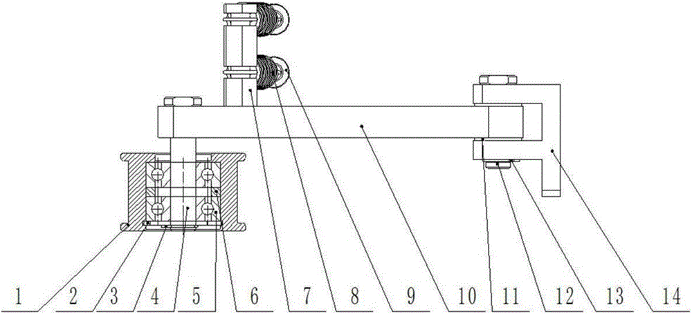 C-arm machine rotary scanning movement cable automatic tensioning device