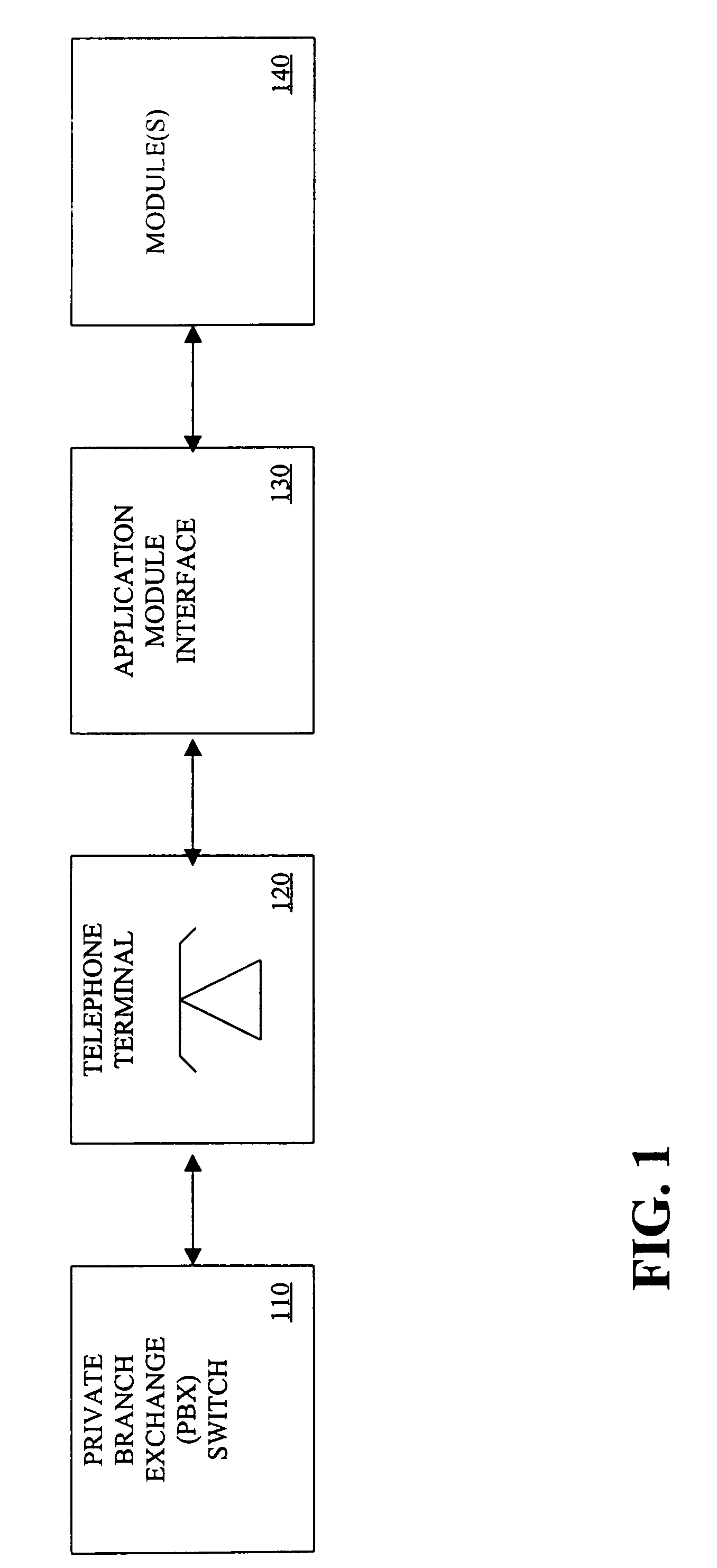 Application module interface for bidirectional signaling and bearer channels in a private branch exchange (PBX) environment