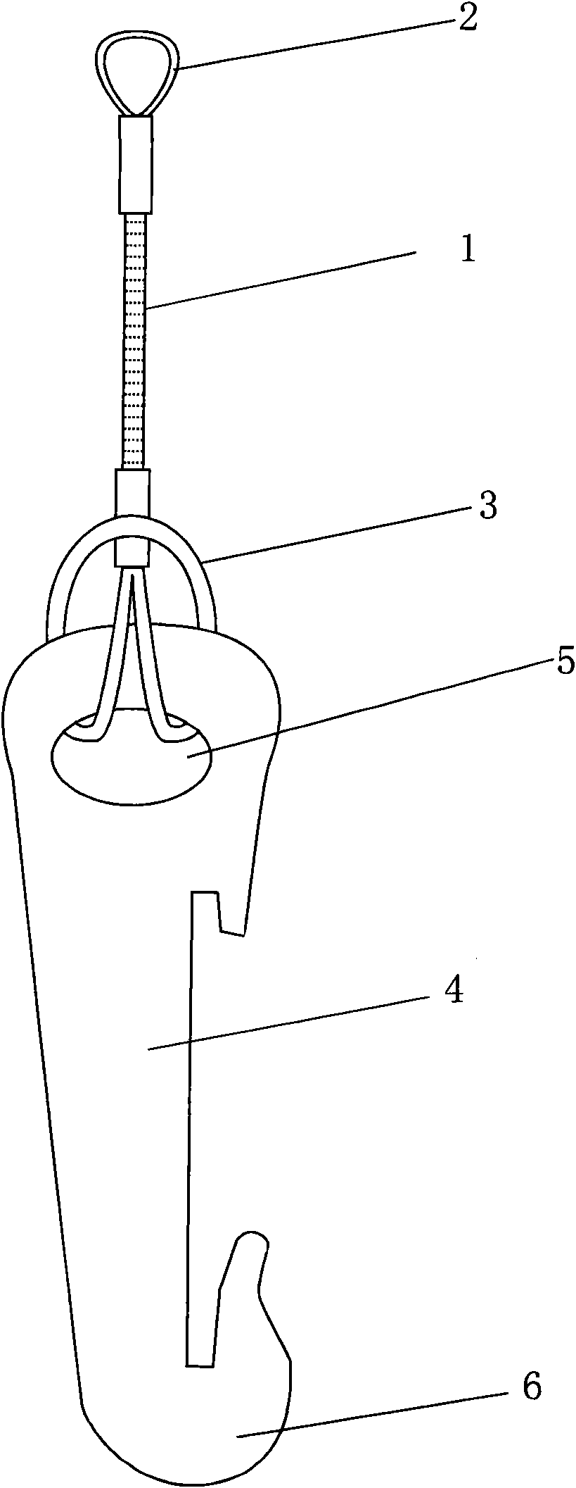Special lifting hook for K type derrick