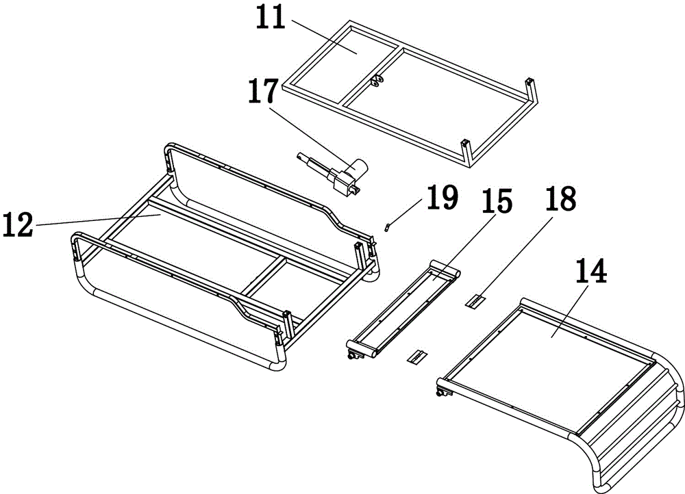 A massage bed and a method for controlling massage intensity and measuring height by using it