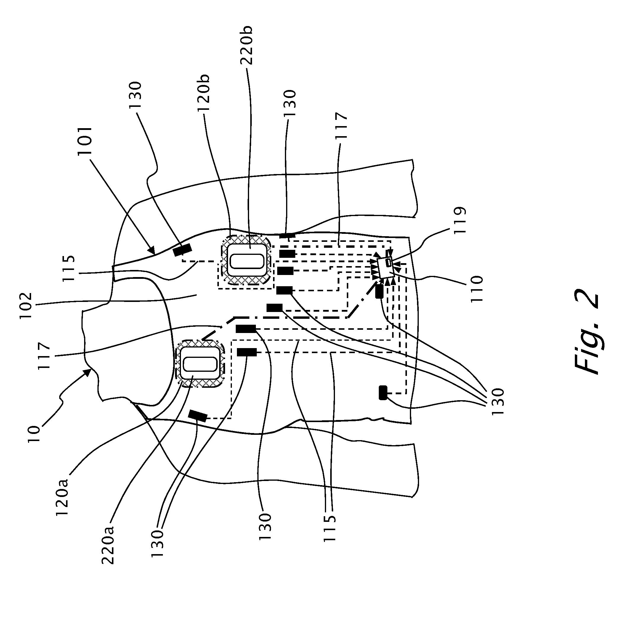 Independent wearable health monitoring system, adapted to interface with a treatment device