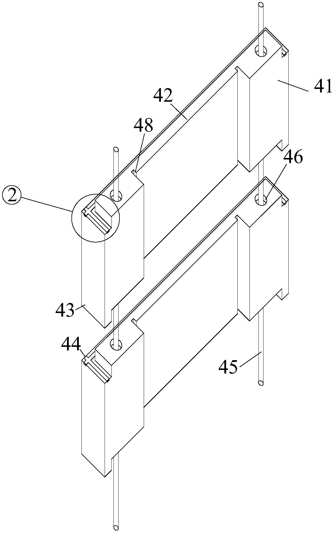 Advance closed structure and construction method of post-cast belt on basement exterior wall