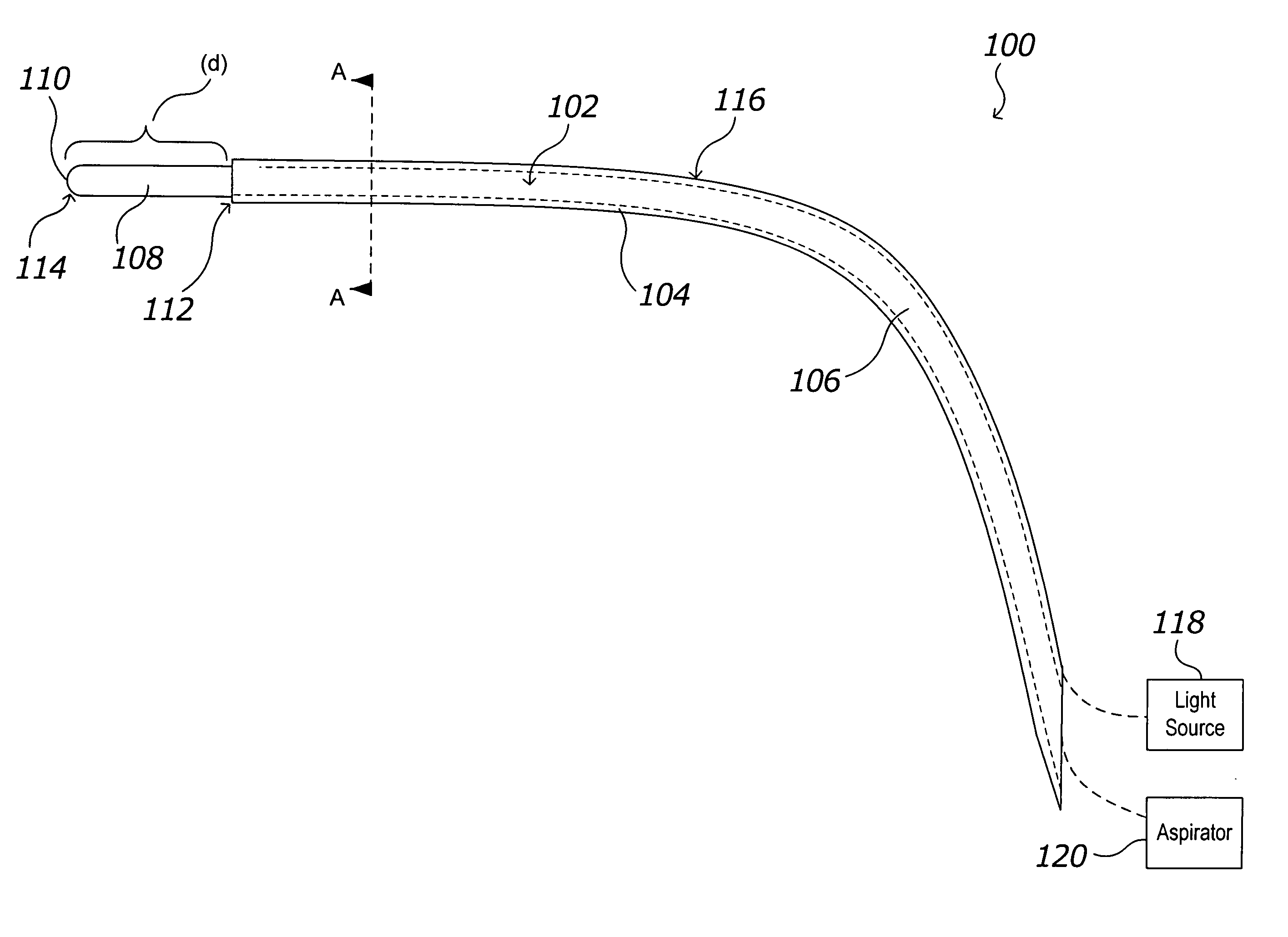 Surgical instrument with integral optical system