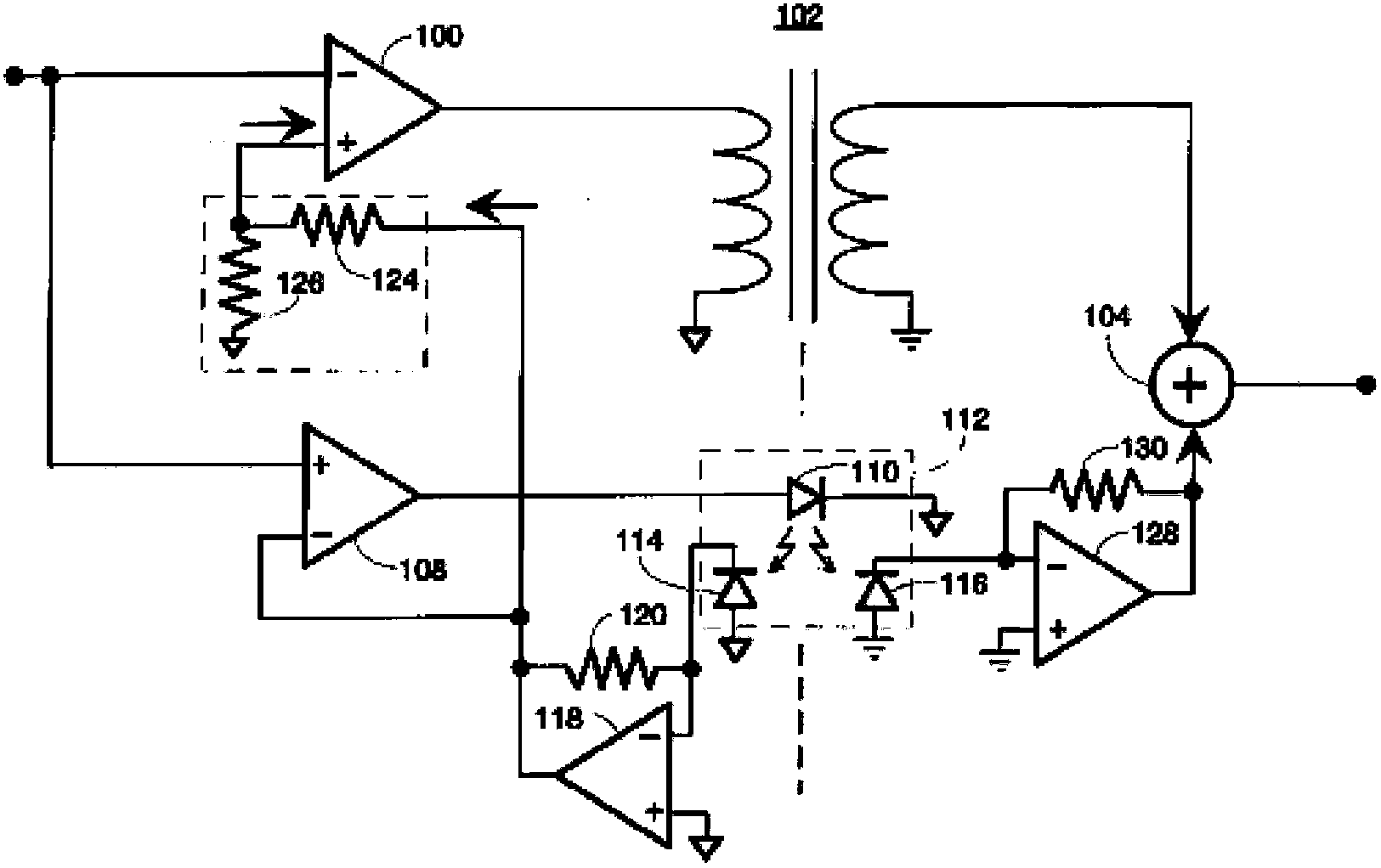 Isolation circuit having Hall element and oscilloscope of isolation circuit