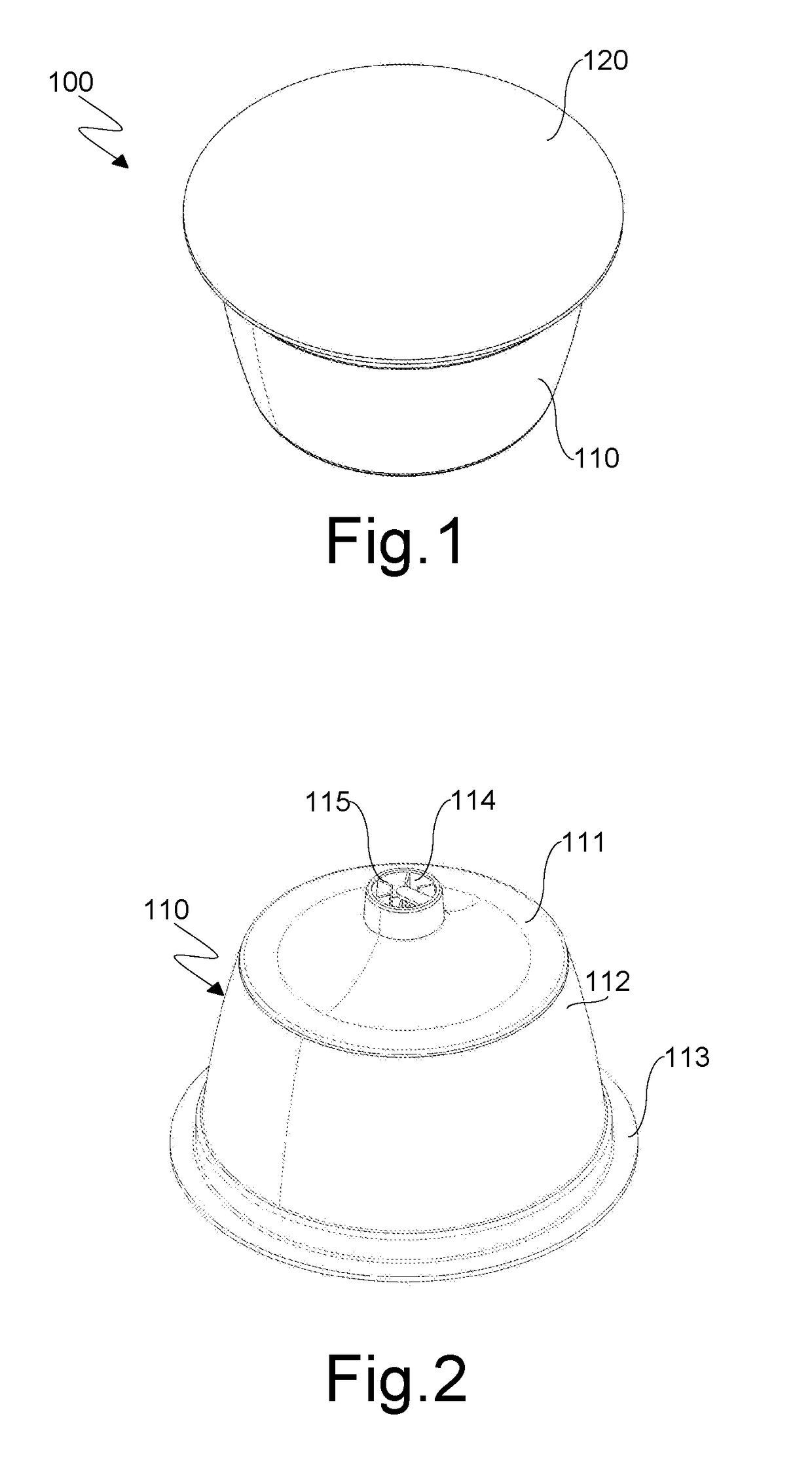 Single-use capsule for machines for the dispensing of infused beverages