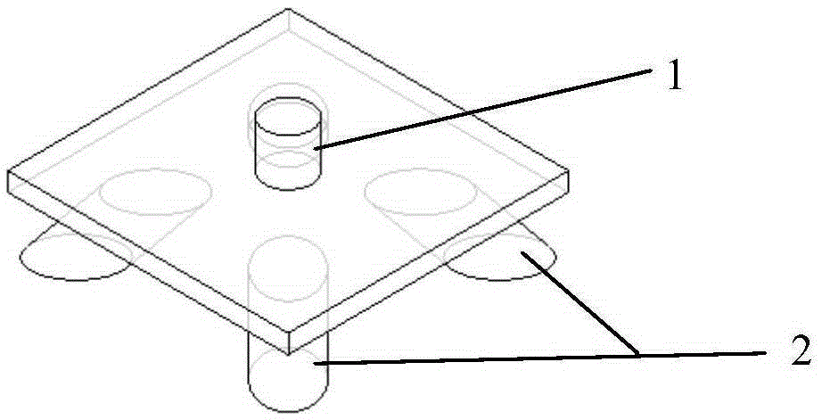 Method for preparing pyramid-shaped composite three-dimensional lattice sandwich structure