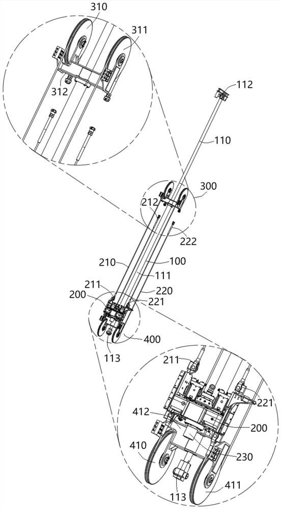 Novel oil cylinder pressurizing and lifting device for blast hole drilling machine