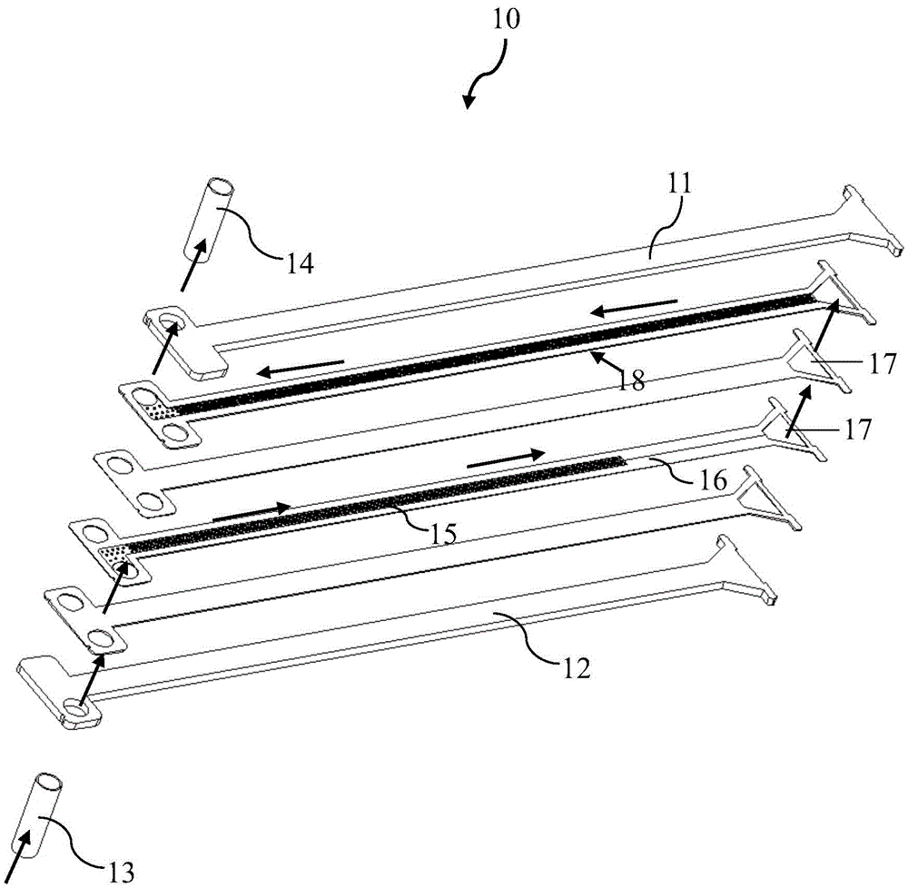 Refrigerating device for cylinder clustered printed circuit board type micro-channels