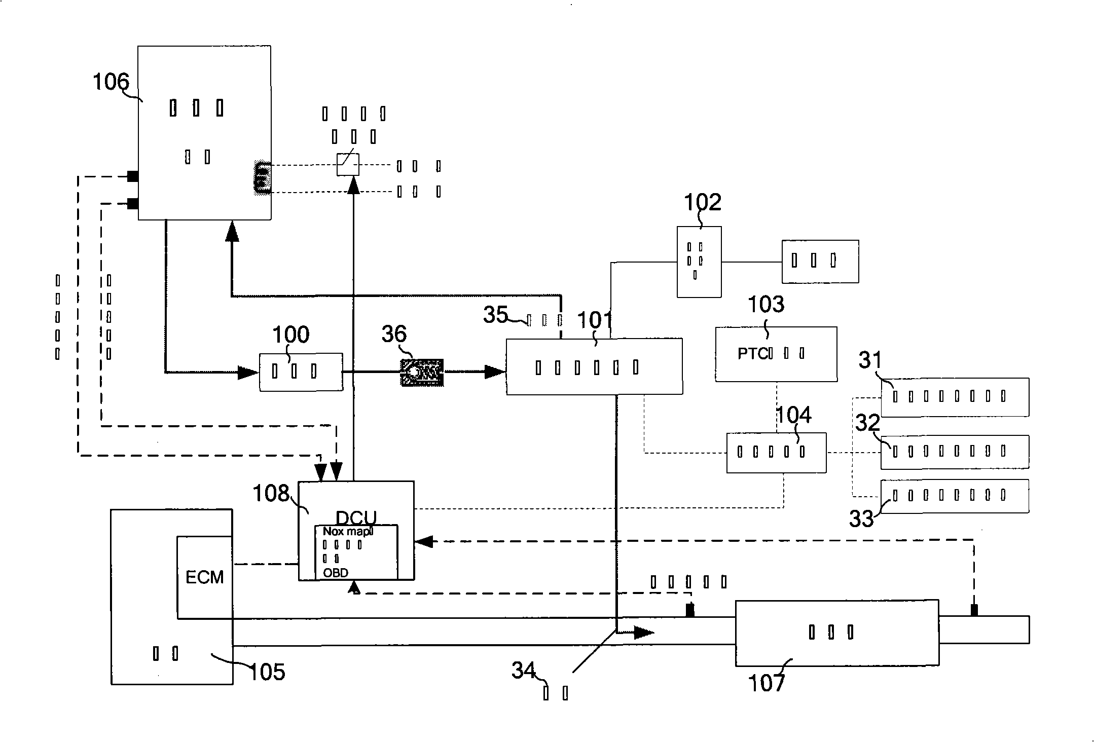 Air mixing and metering system for processing vehicle exhaust