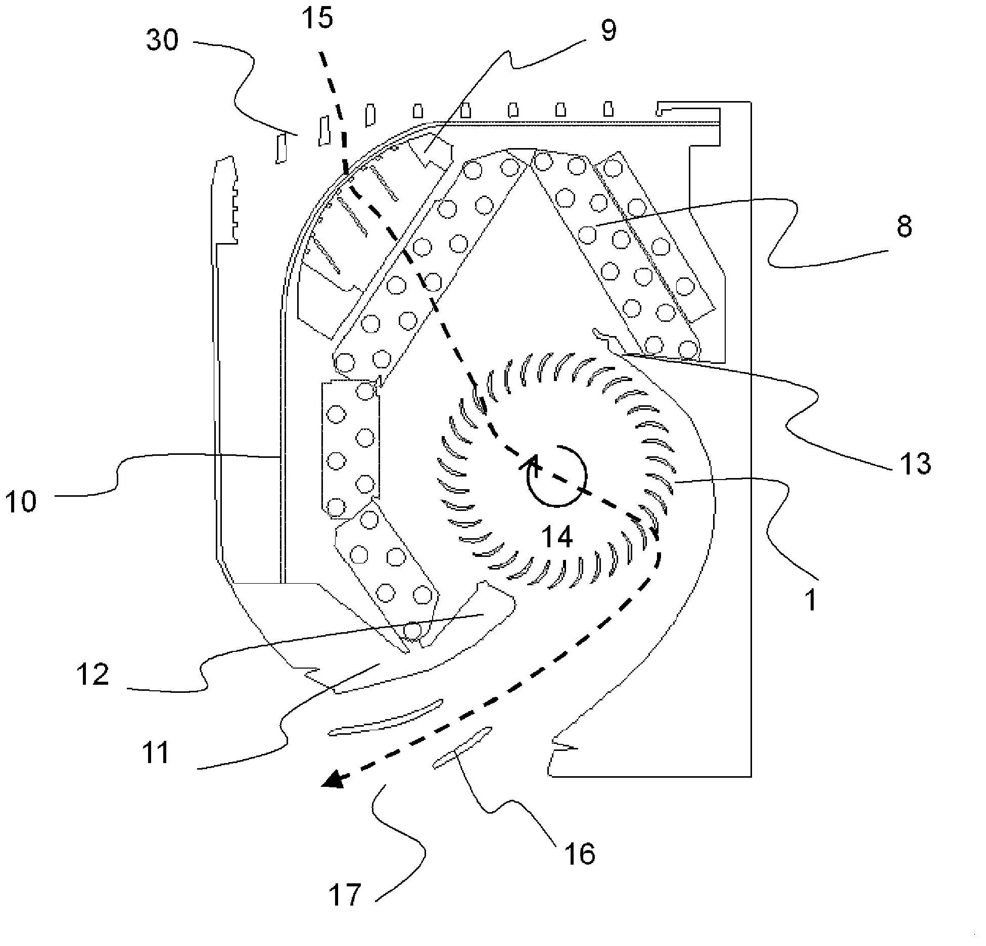 Through-flow fan, air blower, and air conditioner