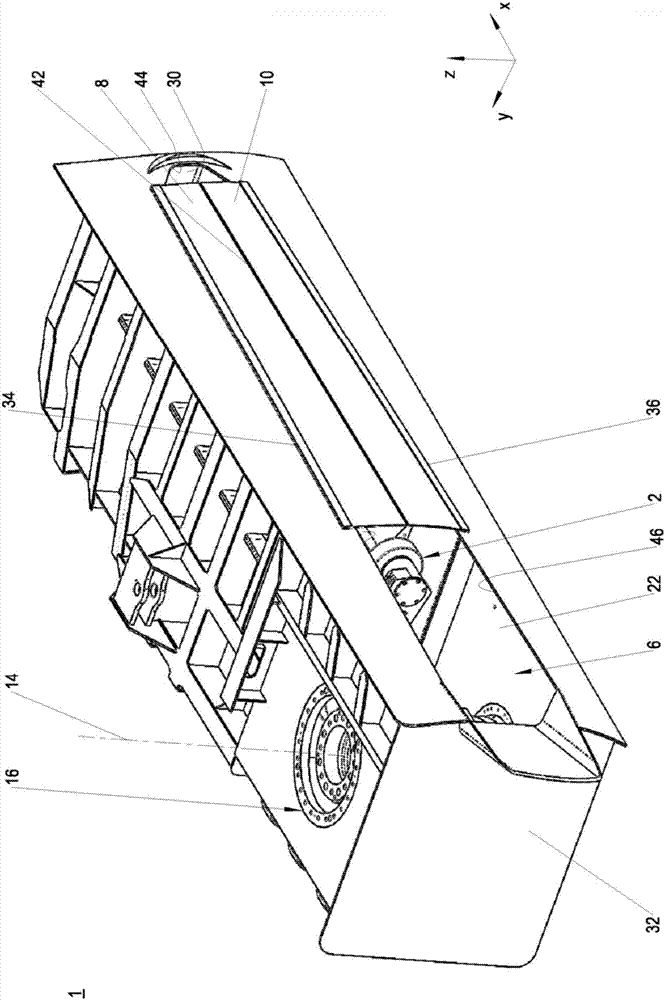 Fin stabilizer, covering element and water vehicle