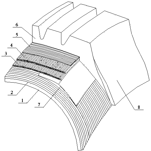 Radial tire with belt work ply cords arranged at 90 degrees in circumferential direction