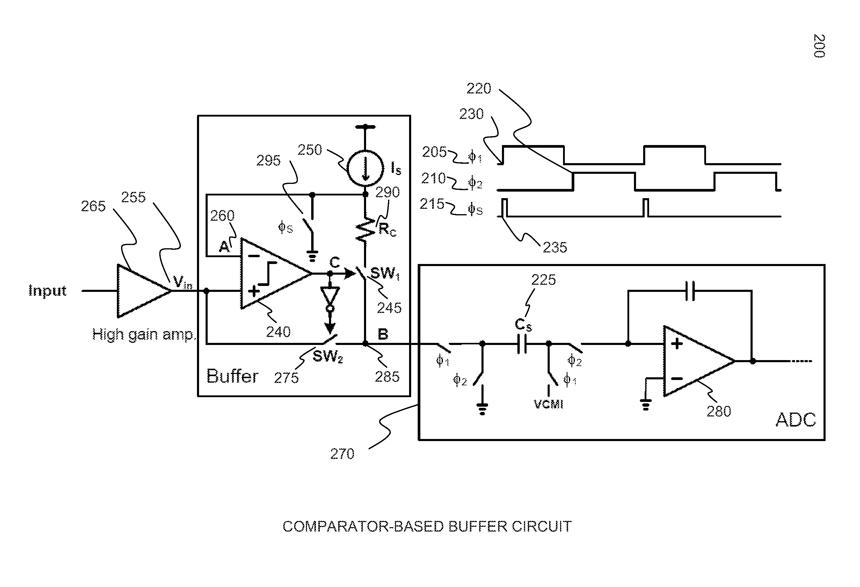 Comparator-based buffer with resistive error correction