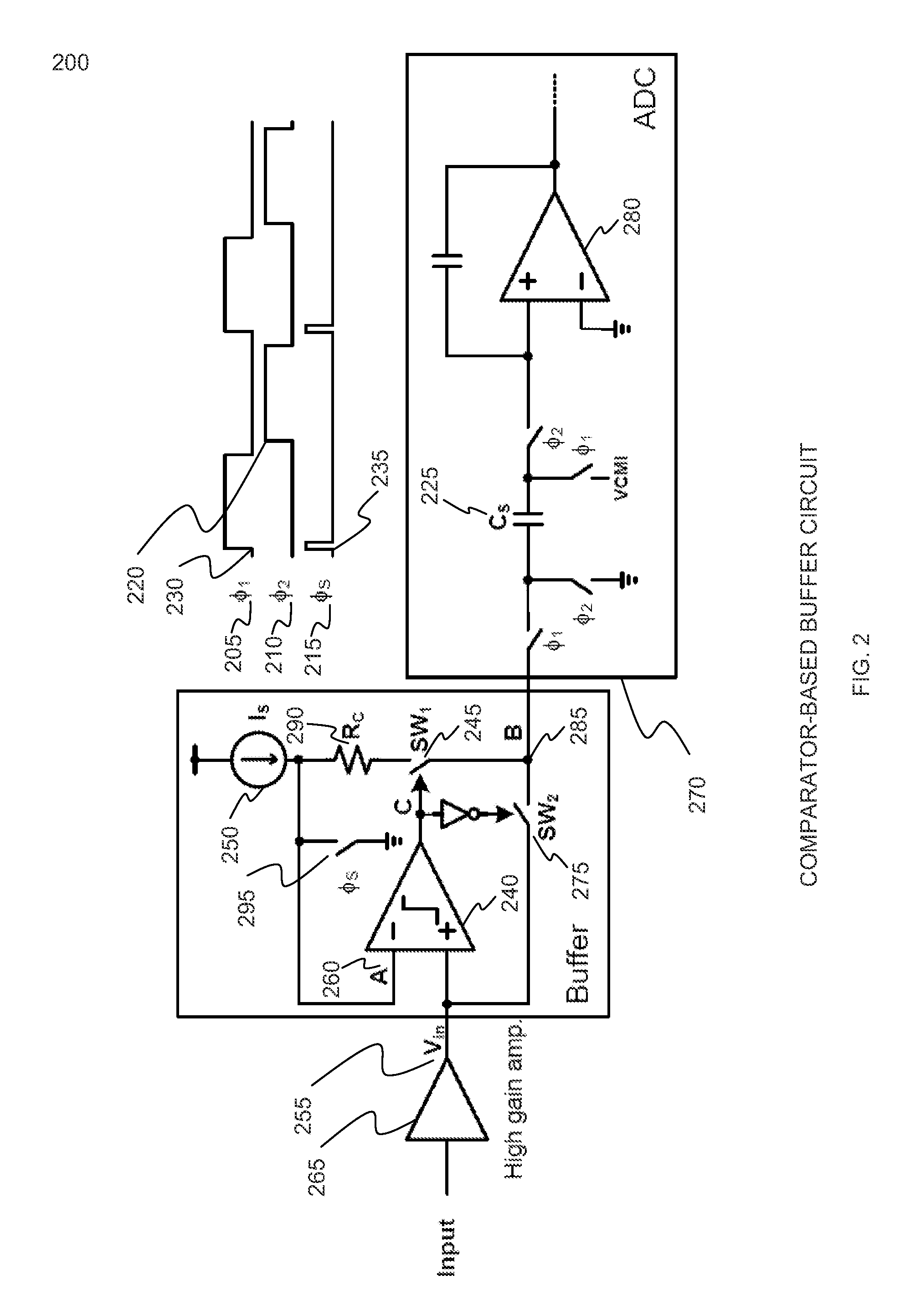 Comparator-based buffer with resistive error correction