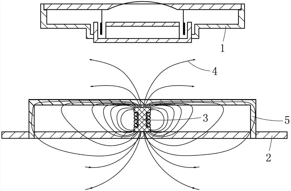 Magnetic shielding device and magnetic shielding method of earphone circuit board
