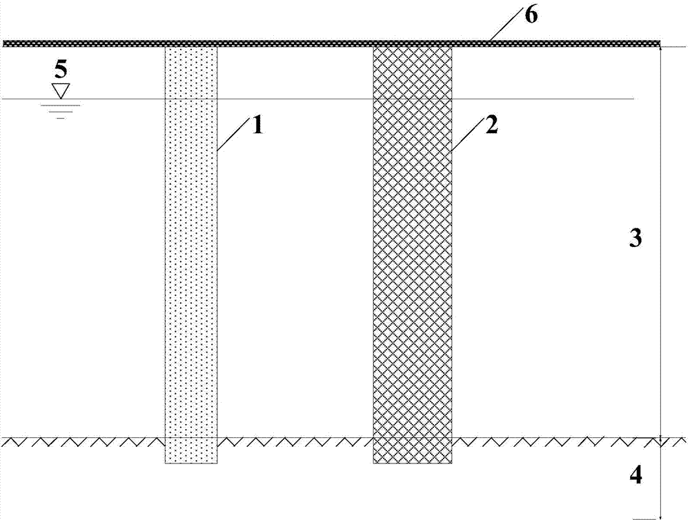 Setting and Treatment Method of Drainage Swirl Grouting Pile Foundation Used in Underconsolidated Soil