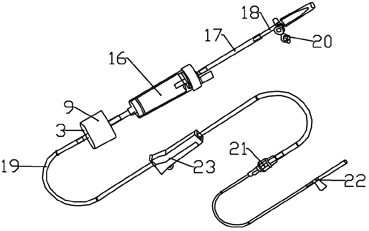 Automatic exhaust and transfusion device and special blood-return-preventing liquid filter thereof