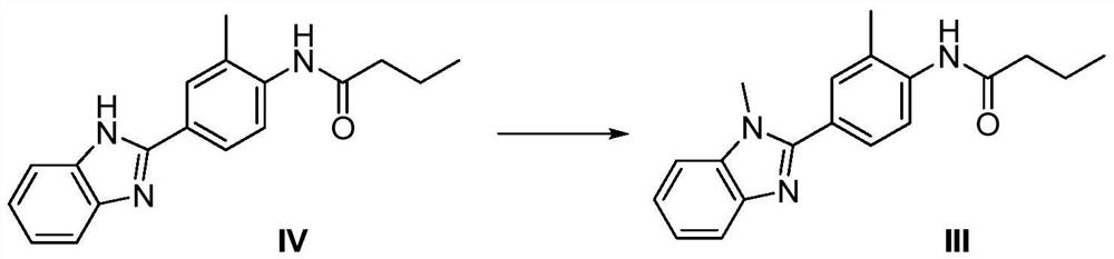 Compound based on benzimidazole substituted phenyl n-butylamide and preparation method of compound
