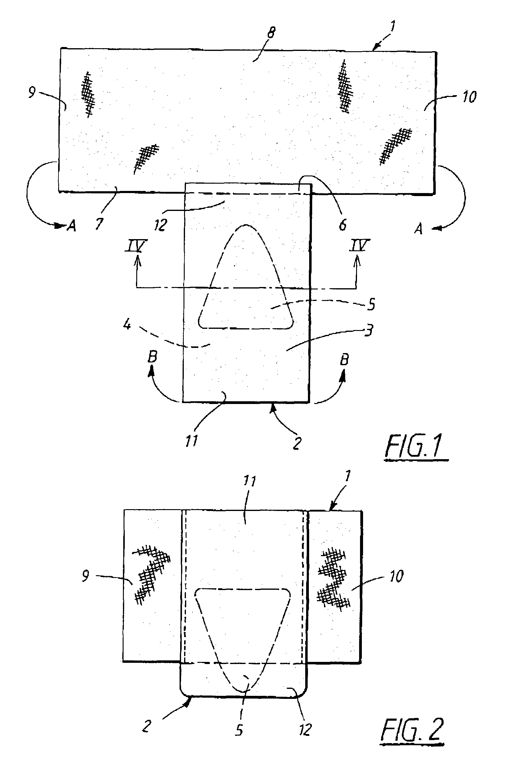 Absorbent article with two-piece construction and method of making the same