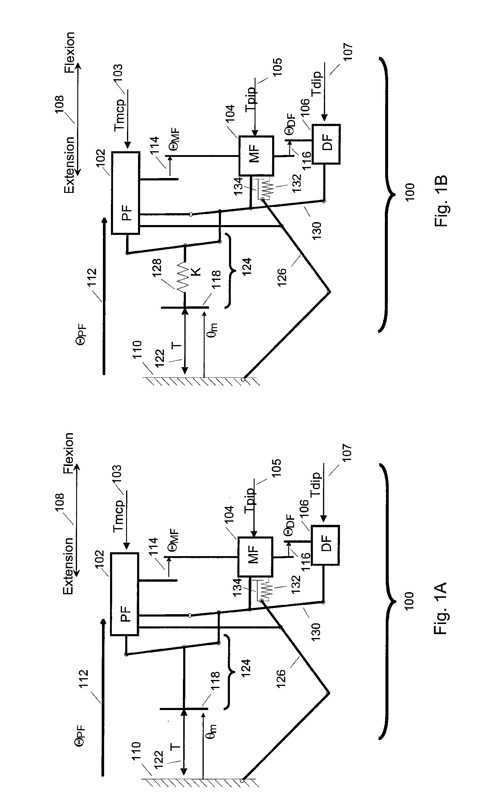 One motor finger mechanism