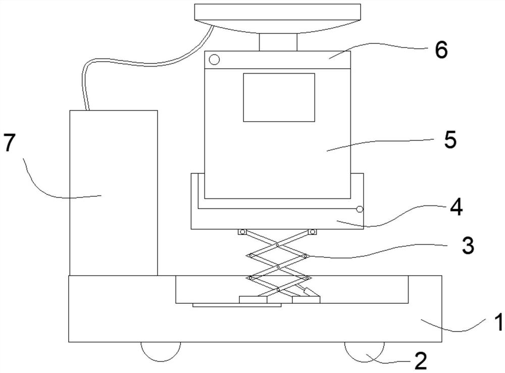 A transport robot with positioning and load-bearing alarm functions