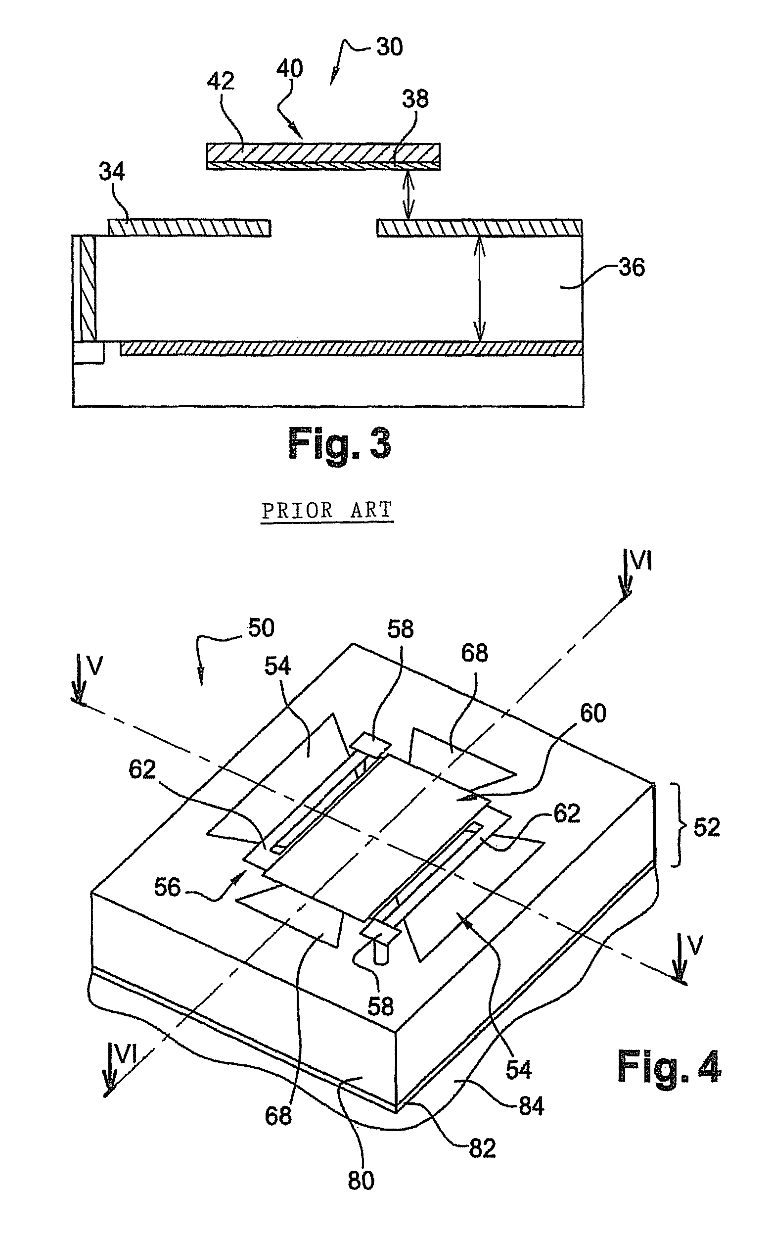 Bolometric detector for detecting electromagnetic radiation in the region extending from infrared to terahertz frequencies and an array detection device comprising such detectors