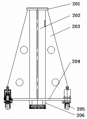 Automatically telescopic universal moving bearing device