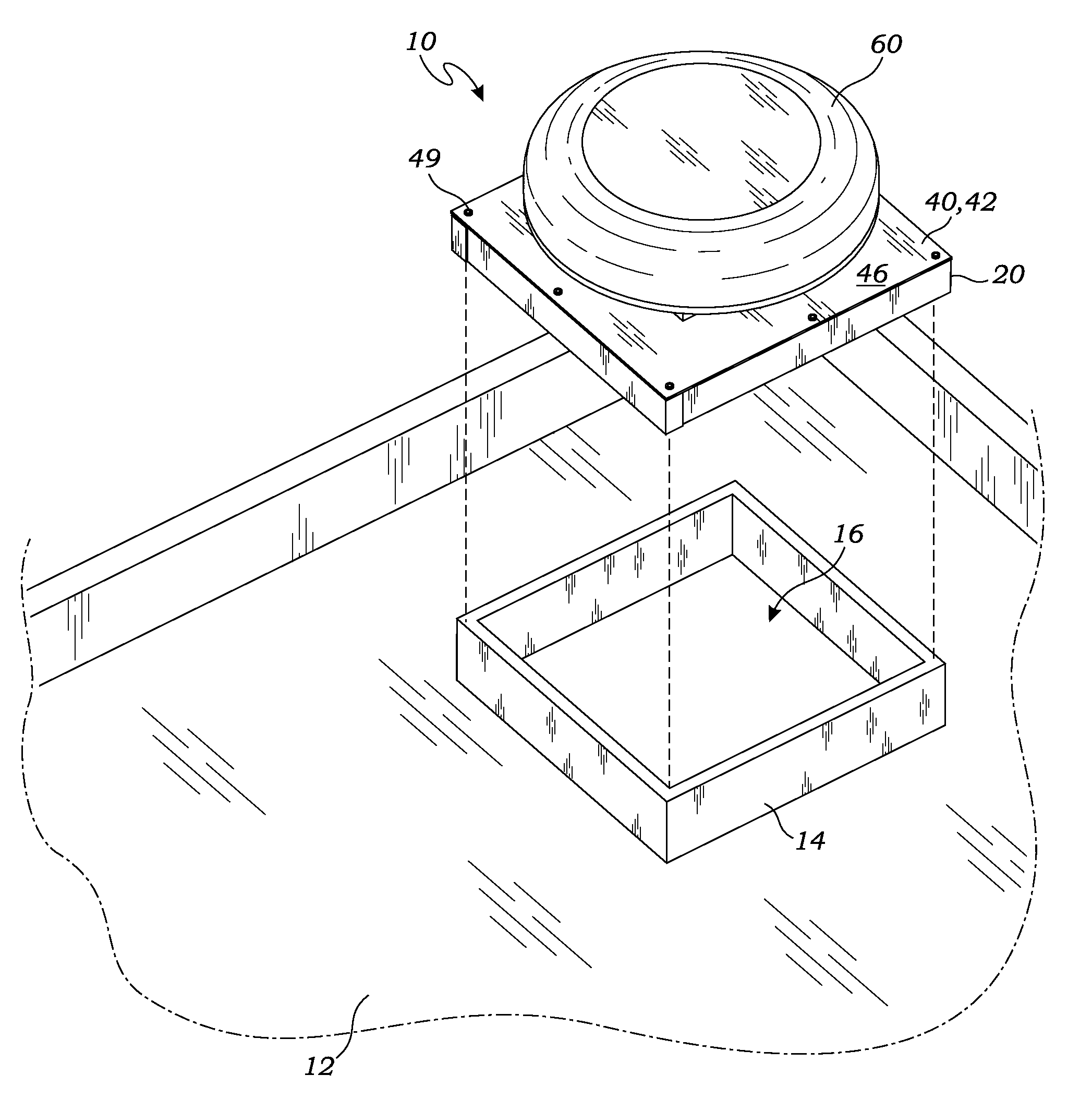 Method for installing a roof vent