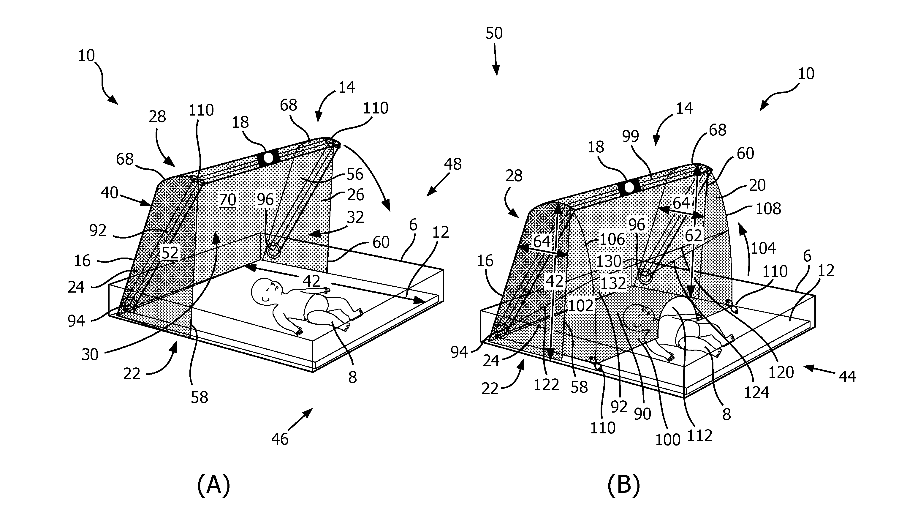 Infant bed attachment system