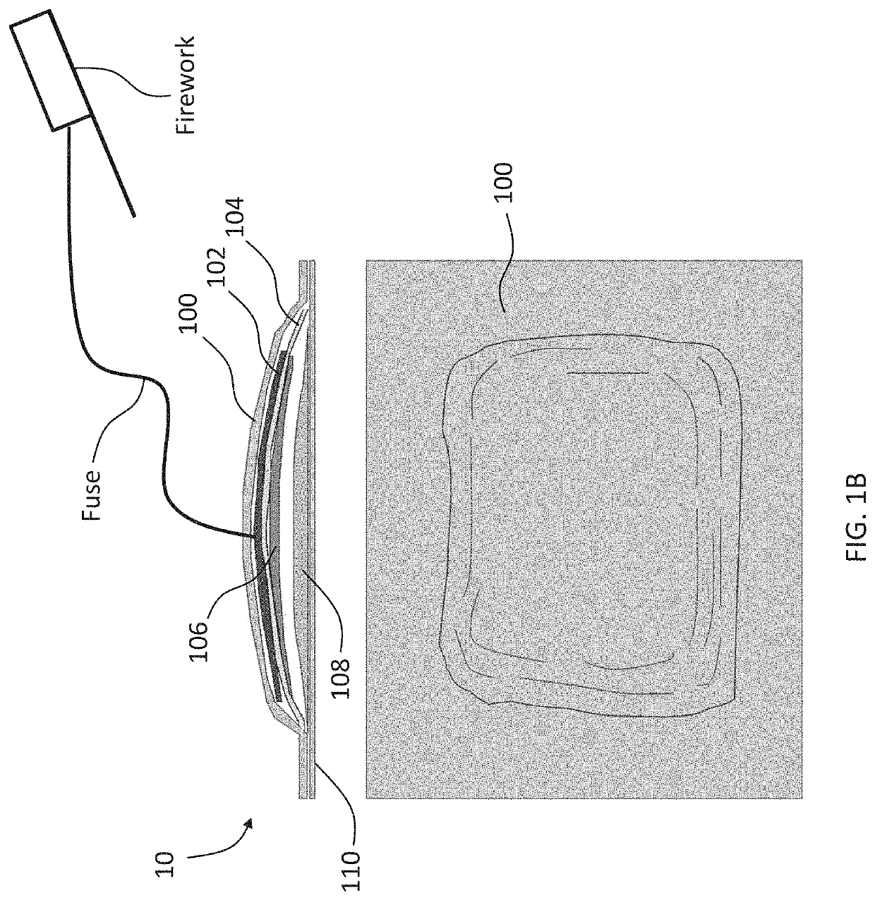 Remote ignition device providing visual indication of a strike