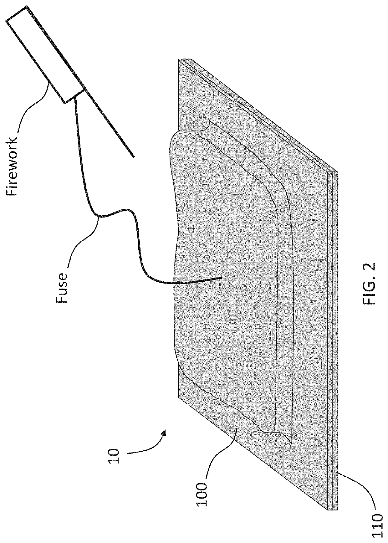 Remote ignition device providing visual indication of a strike