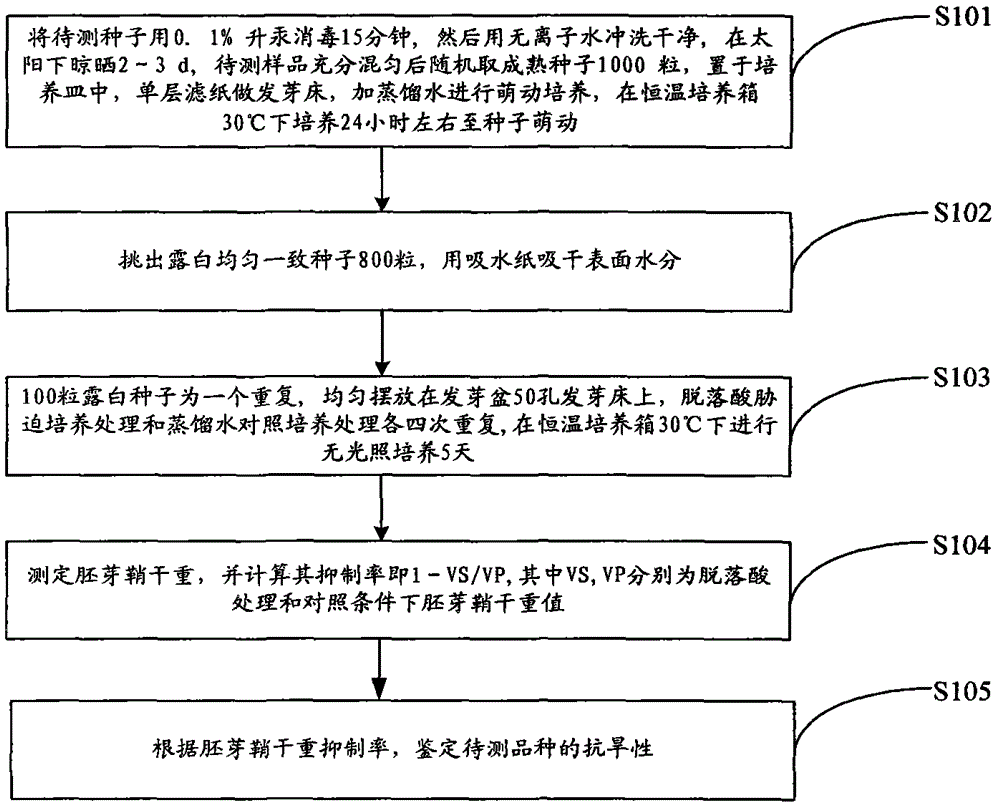 Method for synchronously identifying drought resistance of rice in germination period and later period