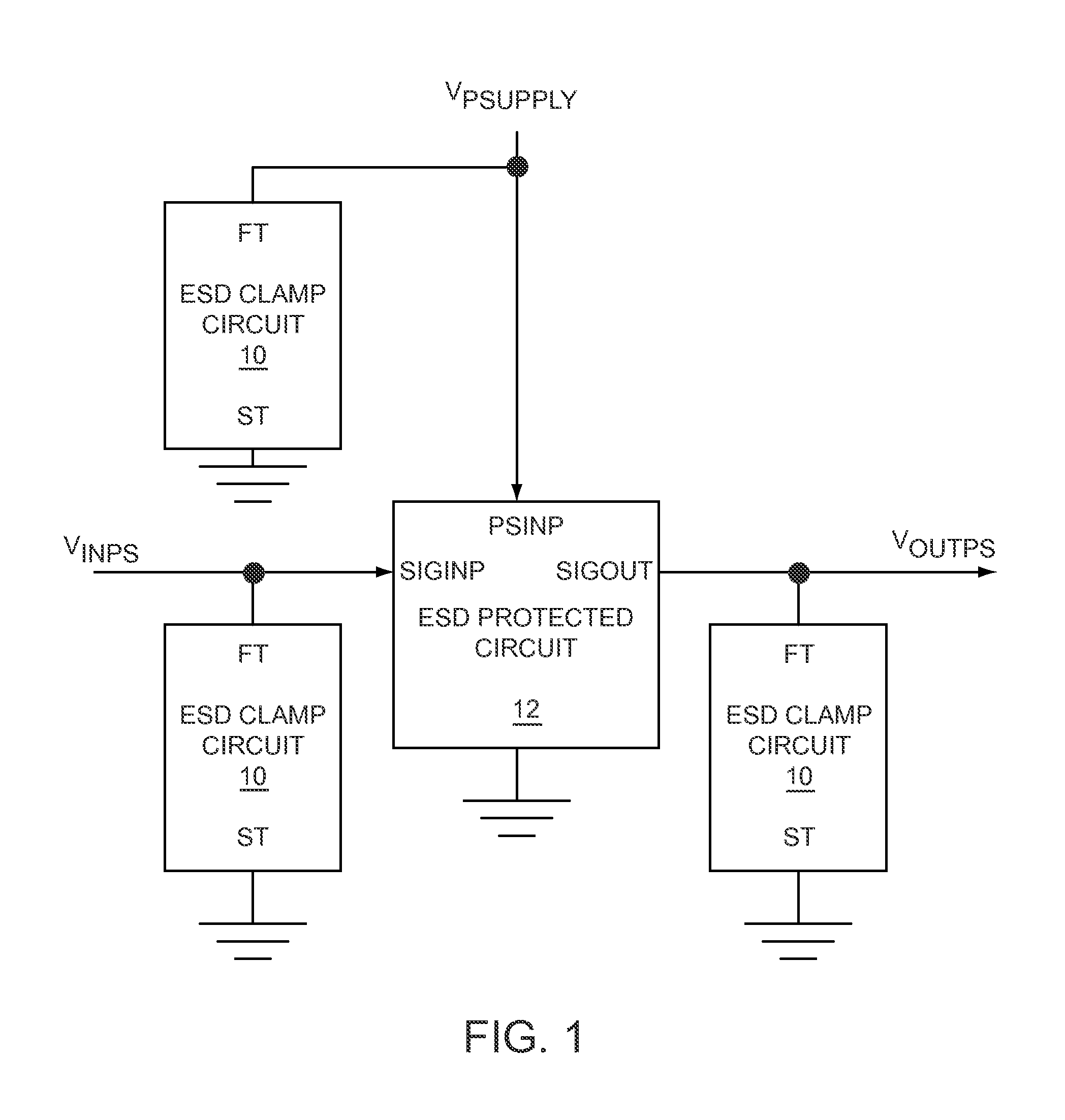 Enhancement-mode field effect transistor based electrostatic discharge protection circuit
