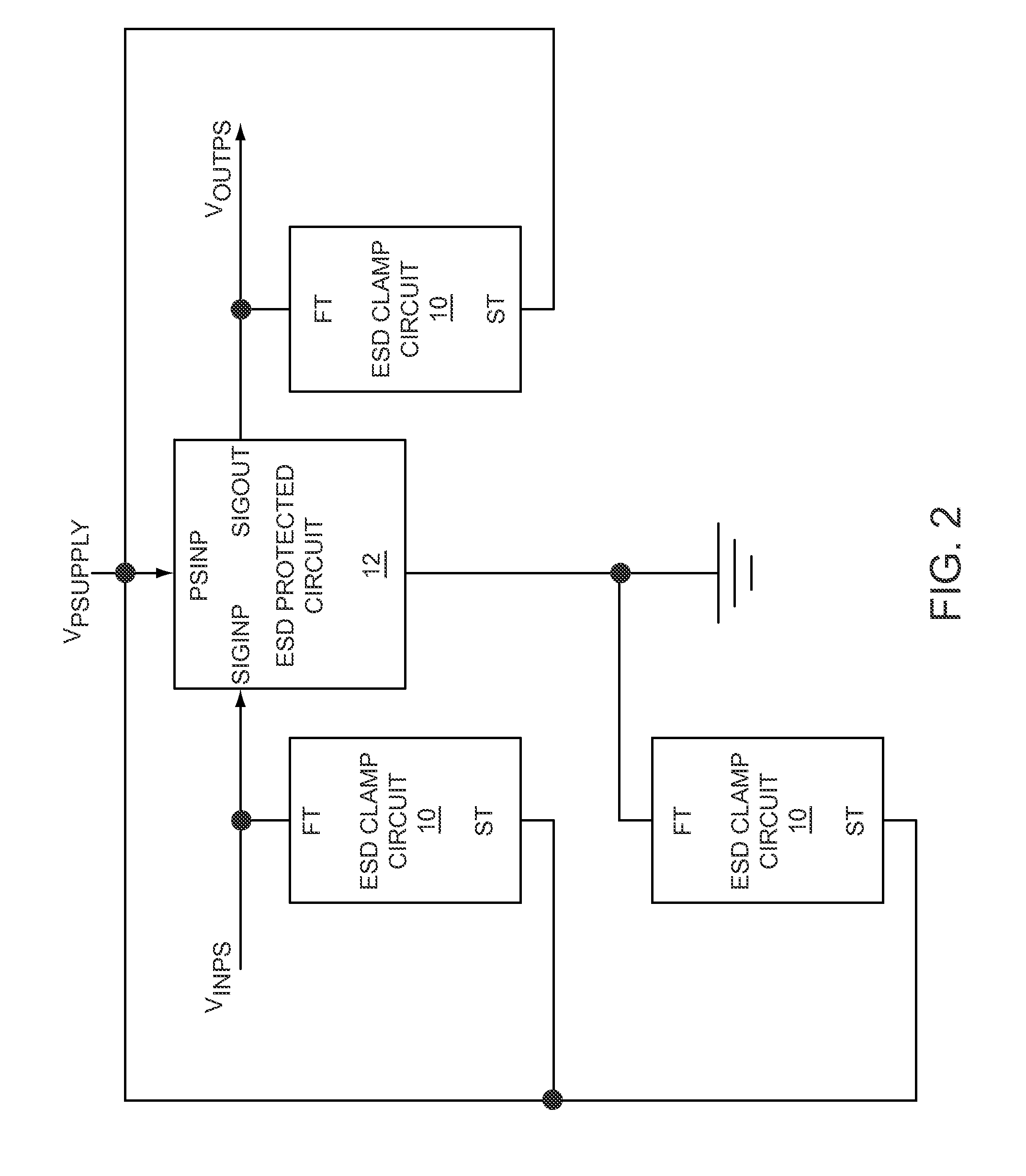 Enhancement-mode field effect transistor based electrostatic discharge protection circuit
