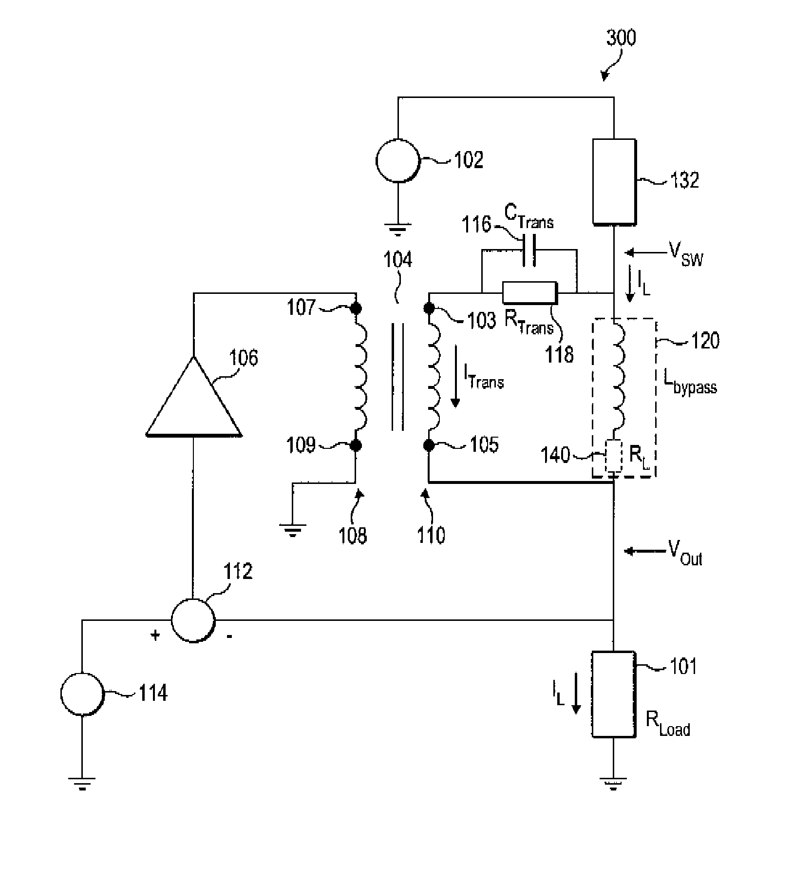 Transformer based voltage combiner with inductive shunt