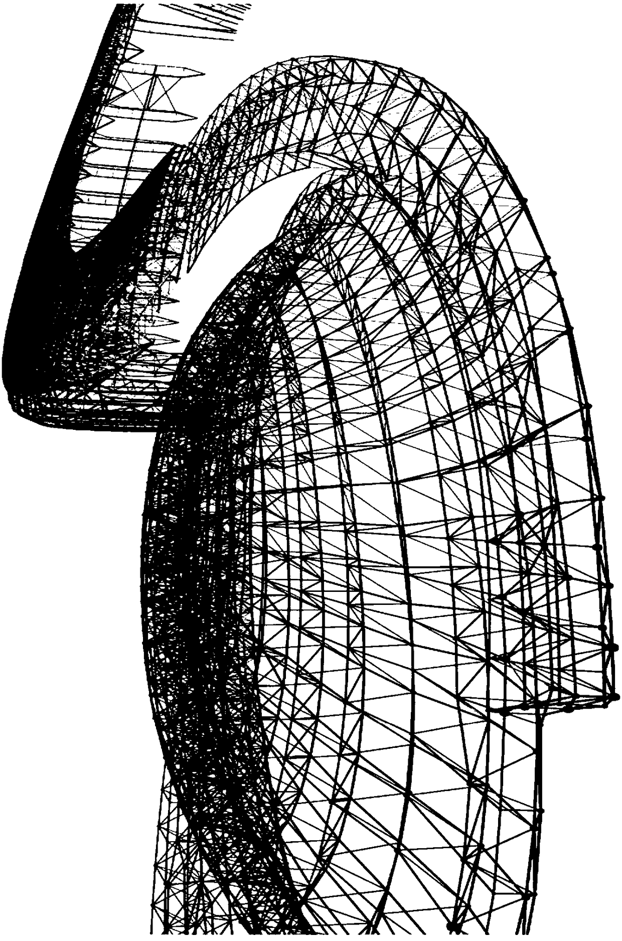 Reticulated shell structure modeling method