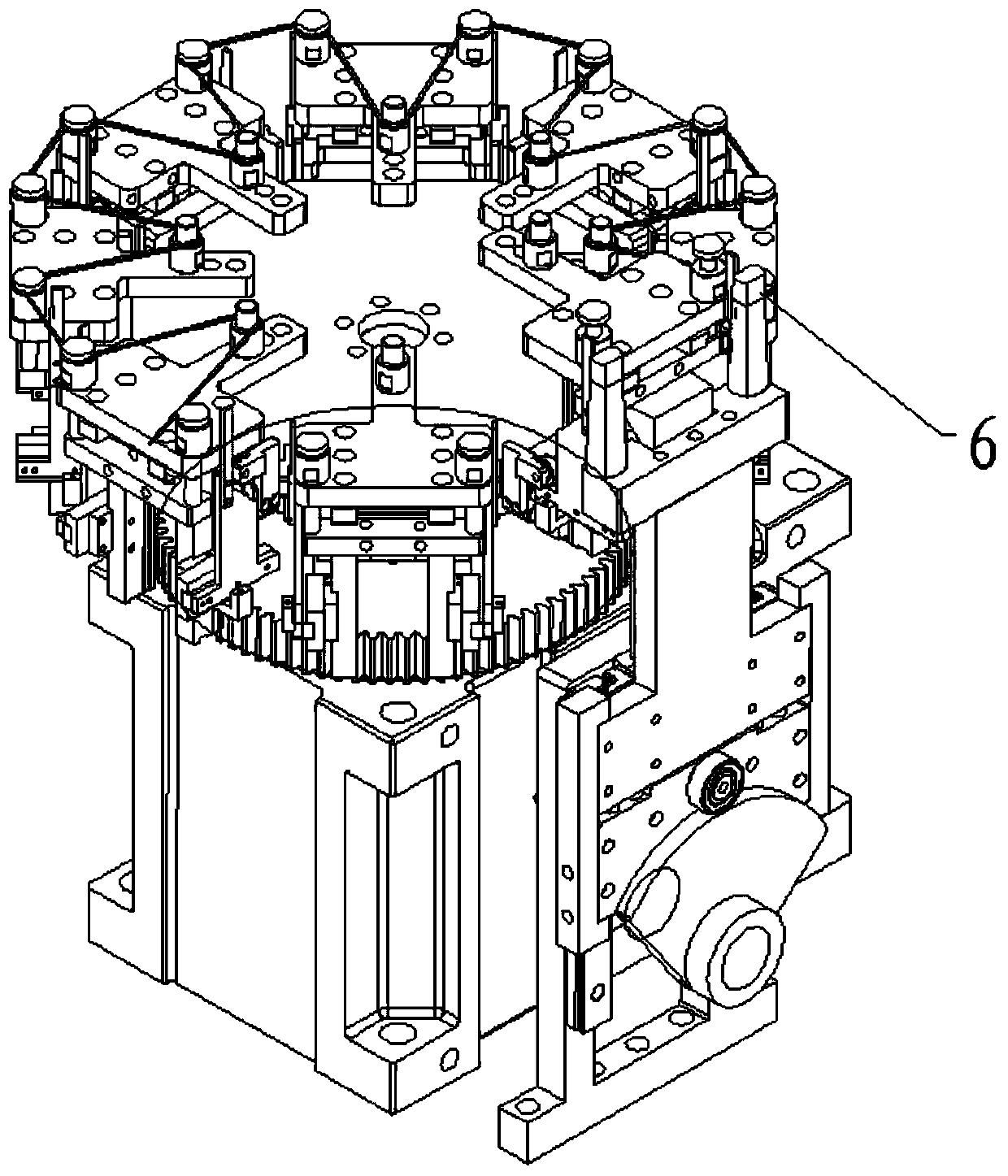 Mask ear band high-speed pressure welding method