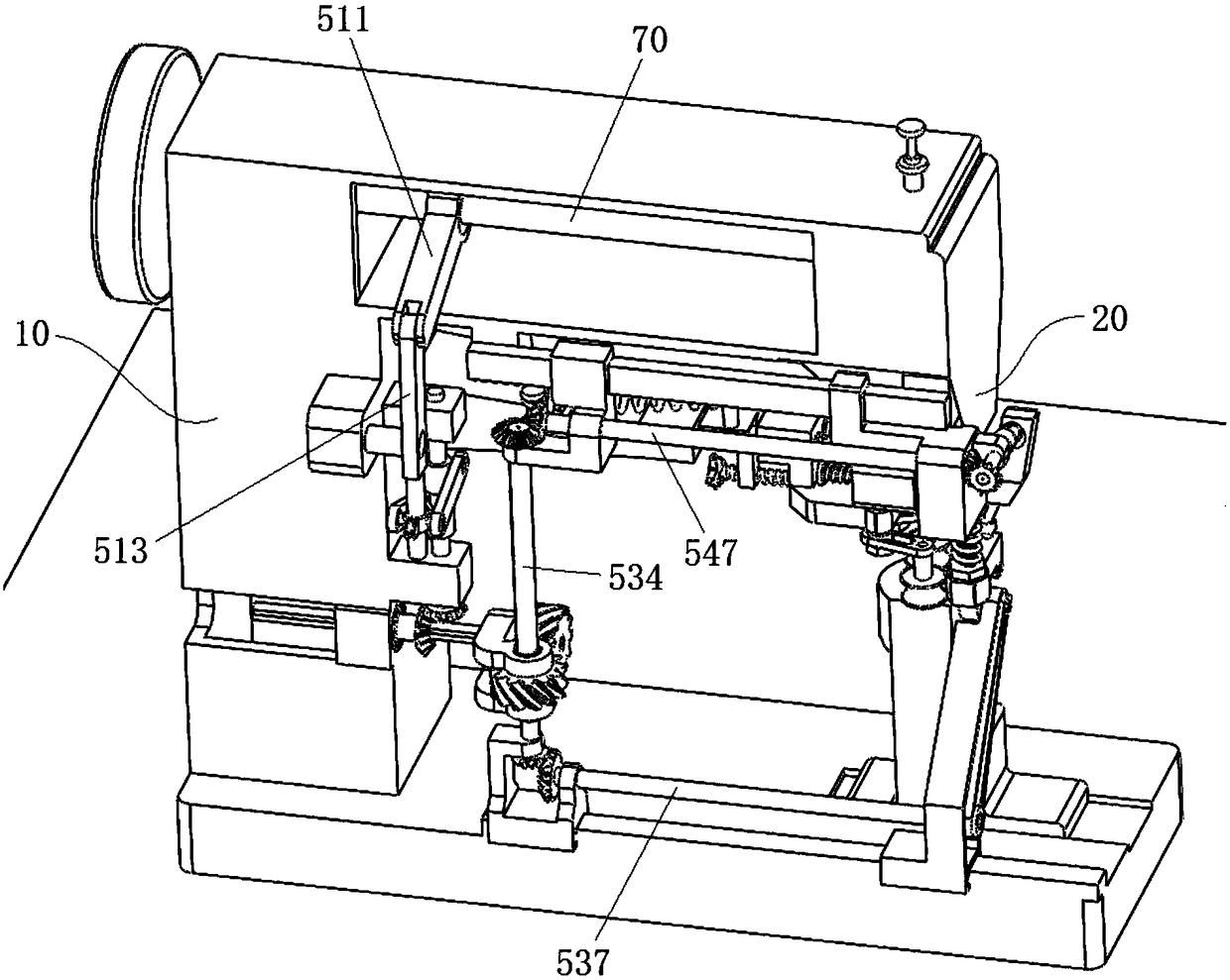 Sewing machine capable of automatic processing sole threads