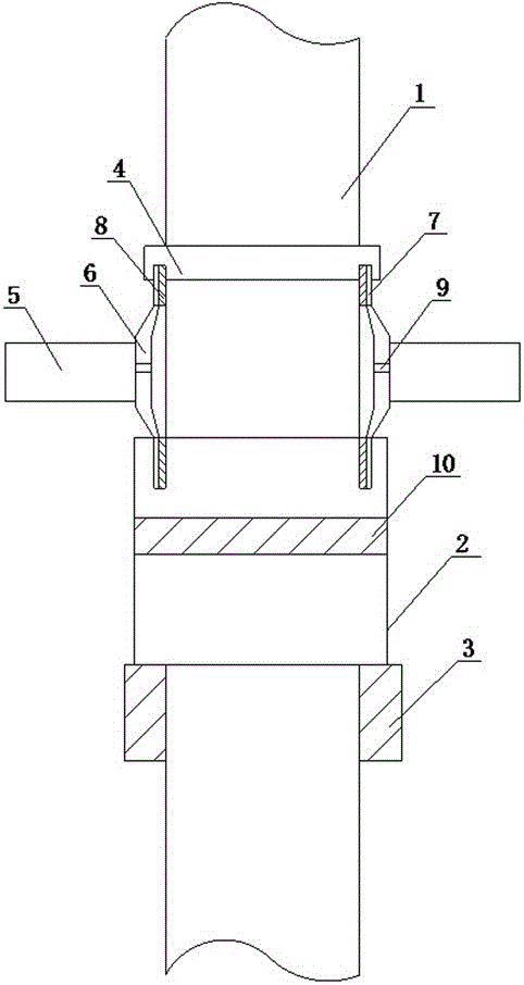 Detachable scaffold connecting piece