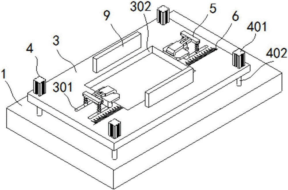 Plate clamping device for laser cutting equipment