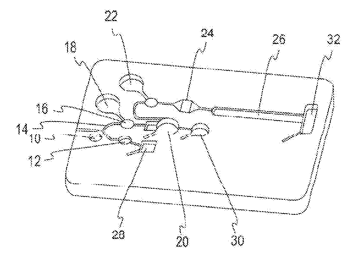 Method for uniform application of fluid into a reactive reagent area