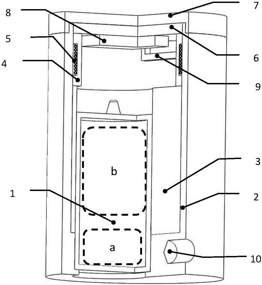 Pseudo-double-bubble device used for rubidium atom frequency standard