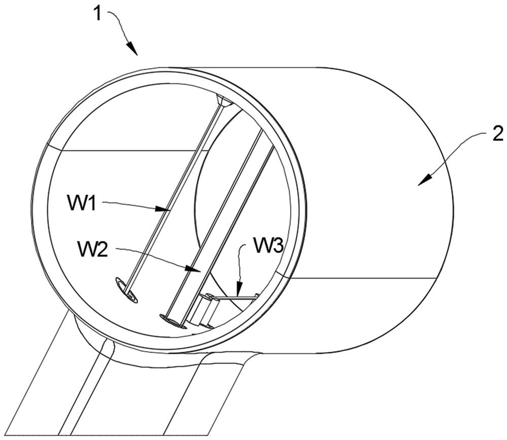 A method for measuring the water content of complex icing clouds in a large icing wind tunnel