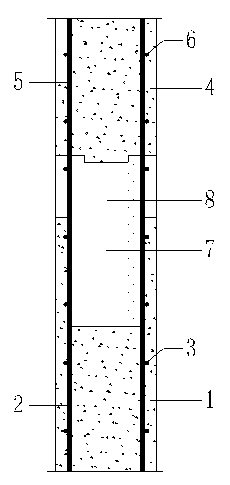 Integrally-assembled concrete structural system adopting steel bar lapping mode