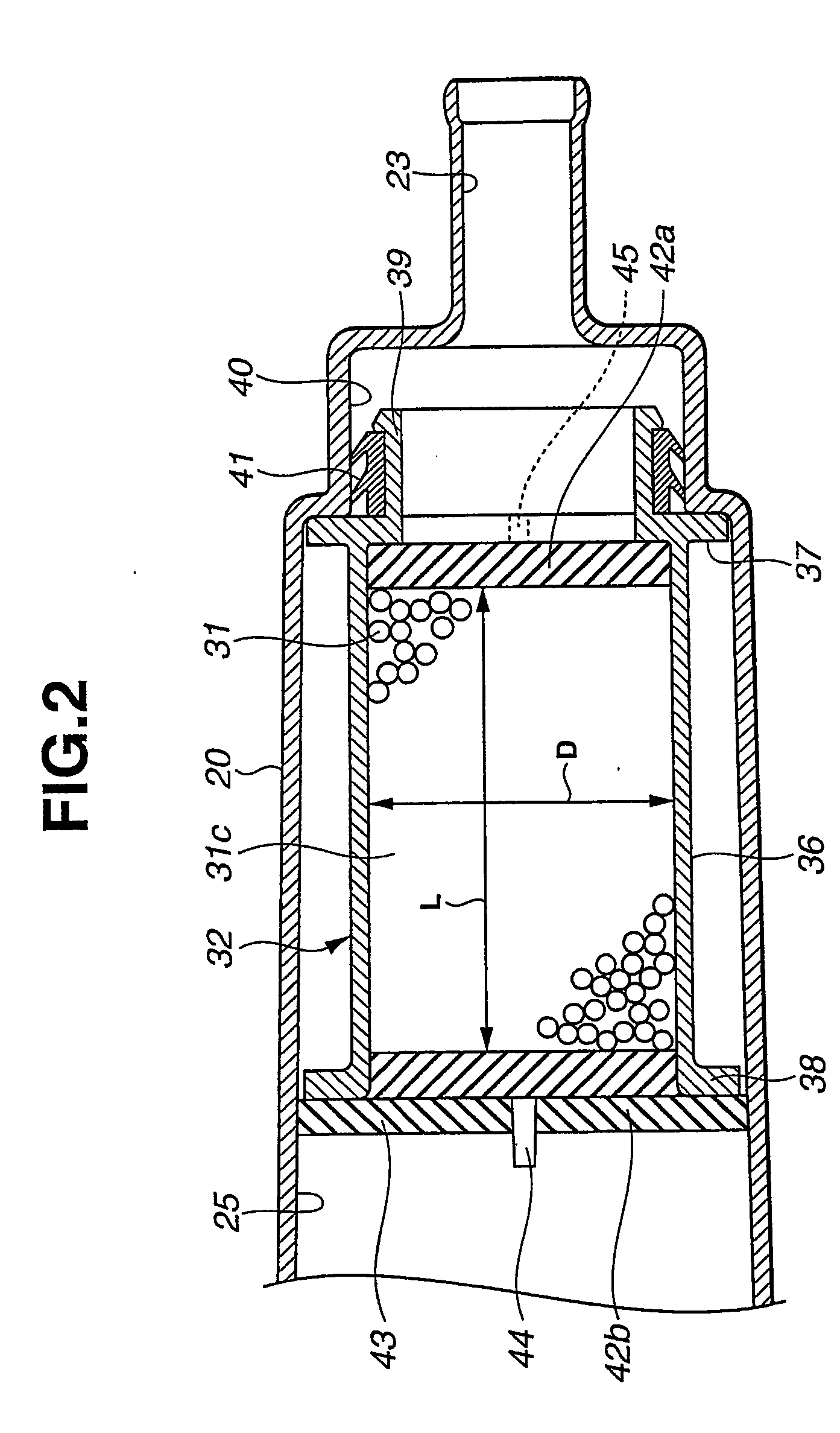 Fuel vapor treatment device