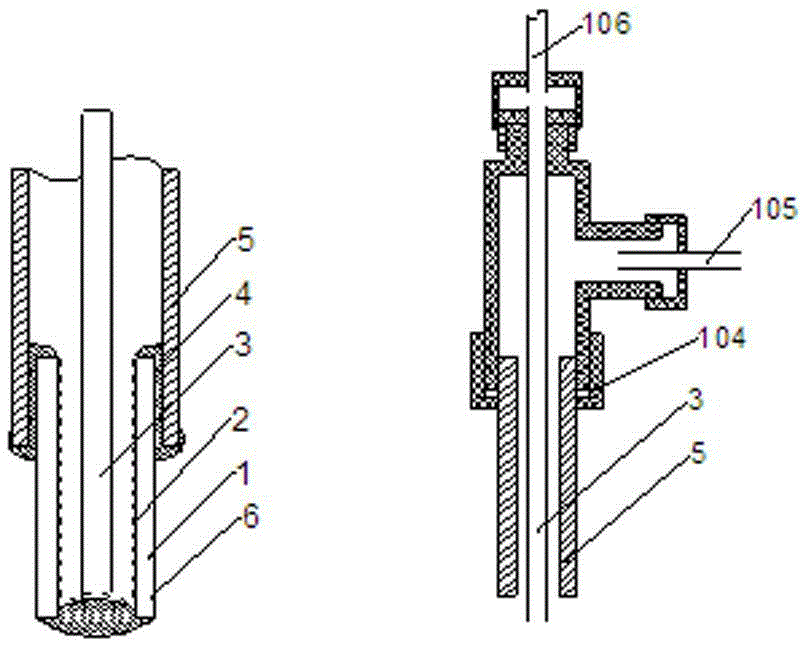 Sensor for measuring content of hydrogen in metal melt and measuring method